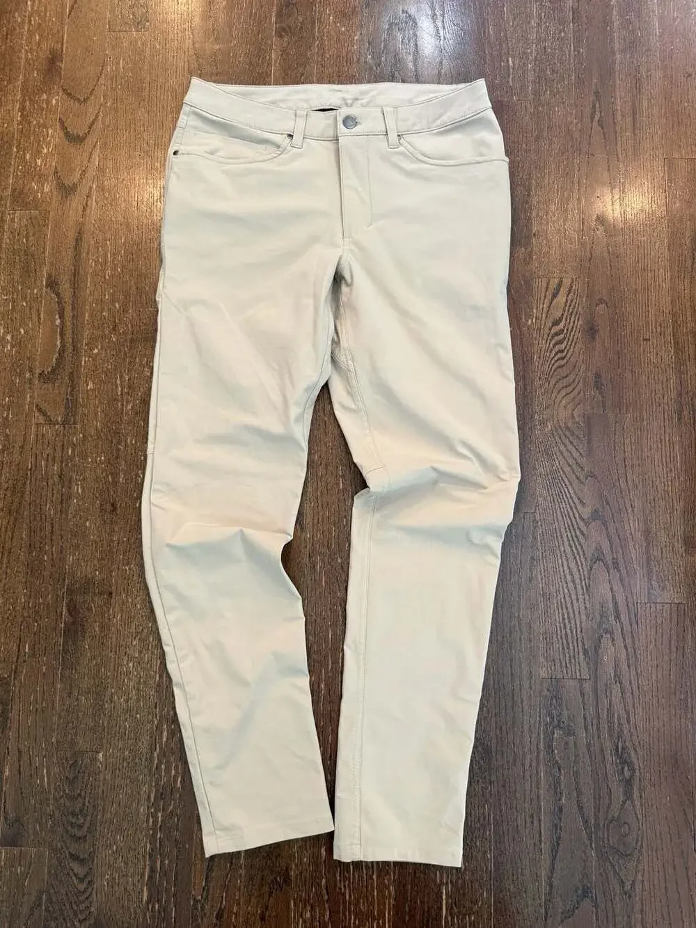 Lululemon ABC Slim Fit 5-Pocket Tech Pant Khaki Beige